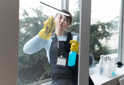 Nettoyage de vitres intérieures et extérieures aux Mages